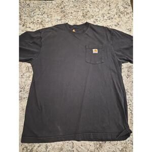 Carhartt T Shirt Original Fit Black Workwear Pocket Men’s L